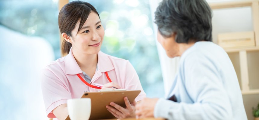 看護スタッフが健康管理